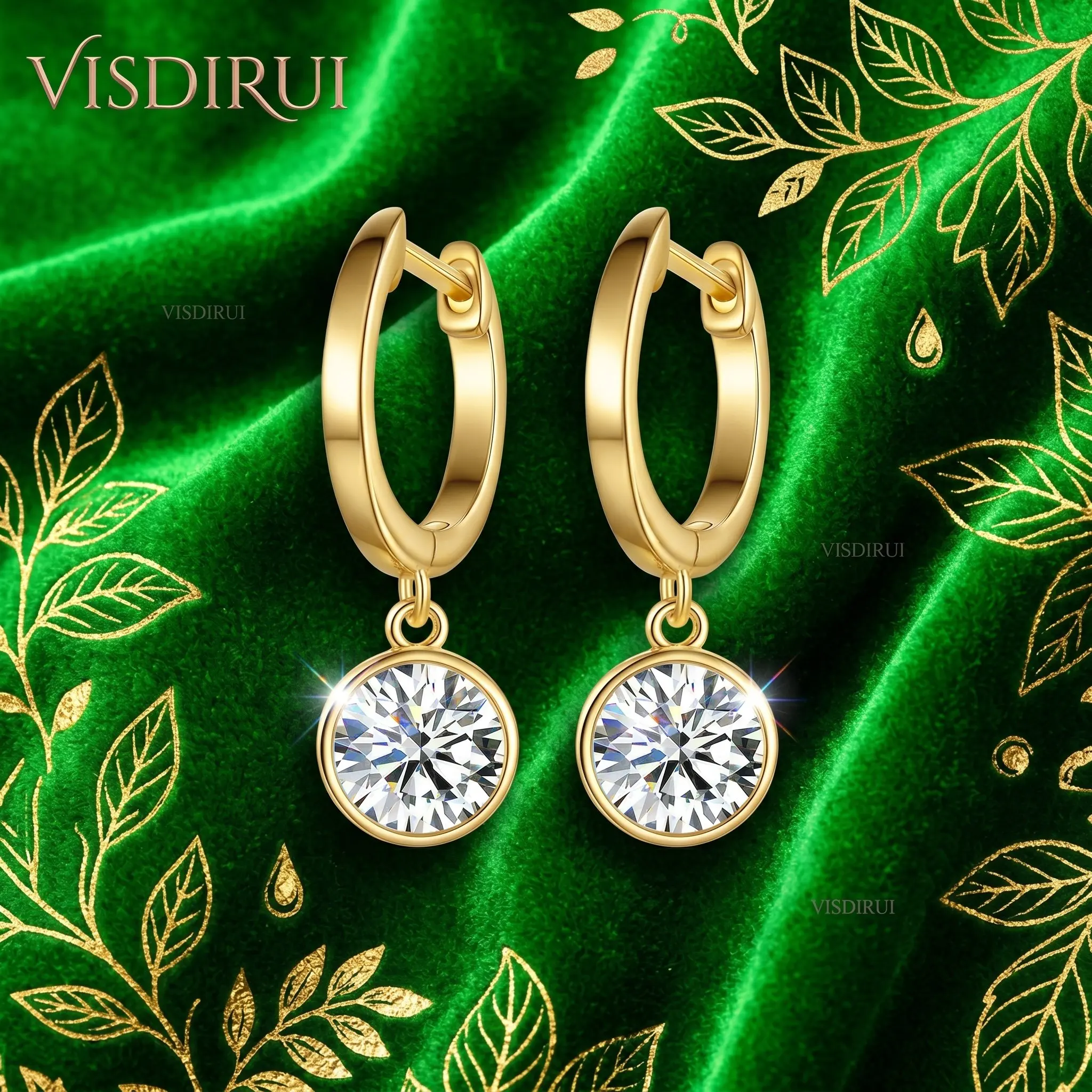 VISDIRUI Luxury 925 Sterling Silver Gold Plated Hoop Earrings With Round Cut D Color Vvs1 Drop Pendant Minimalist Fine Jewelry
VISDIRUI Luxury 925 Sterling Silver Gold Plated Hoop Earrings With Round Cut D Color Vvs1 Drop Pendant Minimalist Fine Jewelry