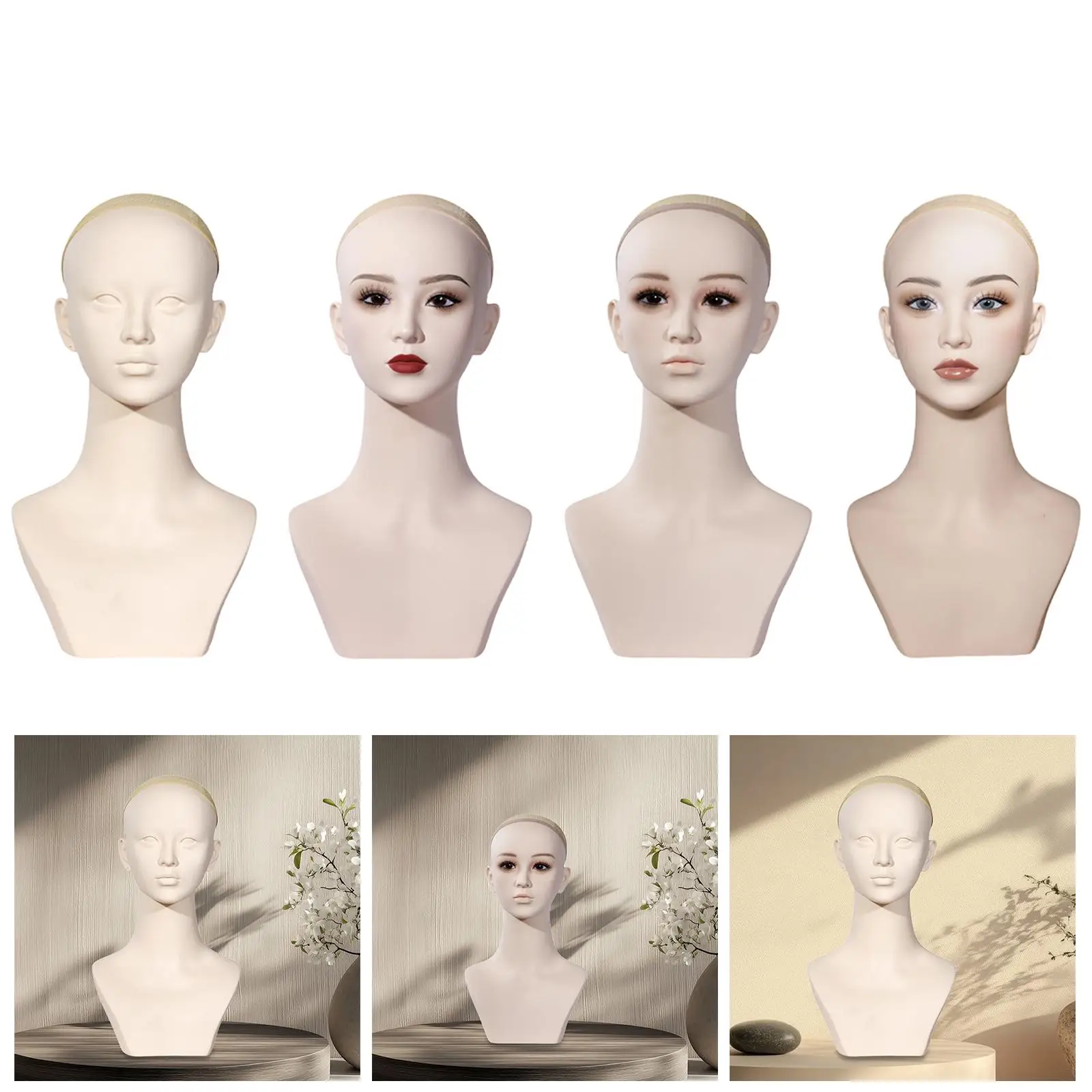Mannequin Head with Shoulder Hat Rack Multipurpose Upper Body Display Stand for Glasses Jewelry Earrings Barbershop Salon
Mannequin Head with Shoulder Hat Rack Multipurpose Upper Body Display Stand for Glasses Jewelry Earrings Barbershop Salon