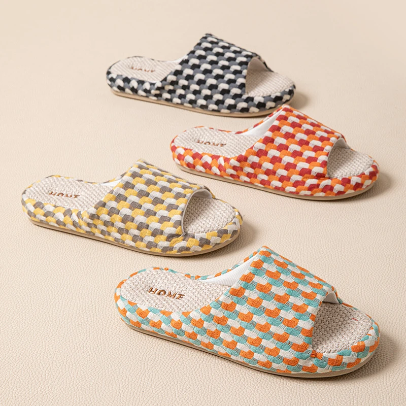 Linen Platform Slippers Women Home Fashion Summer Designer Shoes Girls New Colorful Open-Toe Indoor Slides Soft Non-Slip Unisex
Linen Platform Slippers Women Home Fashion Summer Designer Shoes Girls New Colorful Open-Toe Indoor Slides Soft Non-Slip Unisex