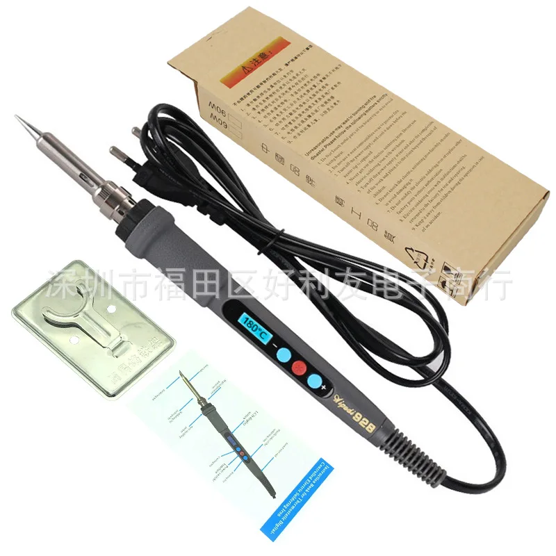 Temperature regulating digital display electric soldering iron lead-free electronic maintenance 60W constant temperature iron
Temperature regulating digital display electric soldering iron lead-free electronic maintenance 60W constant temperature iron