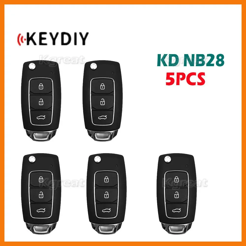 5pcs KEYDIY NB28 Multifunctional Universal KD Remote Key 3 Buttons NB Series Car Remote Key for KD900 KD900+ URG200 KD-X2 Mini
5pcs KEYDIY NB28 Multifunctional Universal KD Remote Key 3 Buttons NB Series Car Remote Key for KD900 KD900+ URG200 KD-X2 Mini
