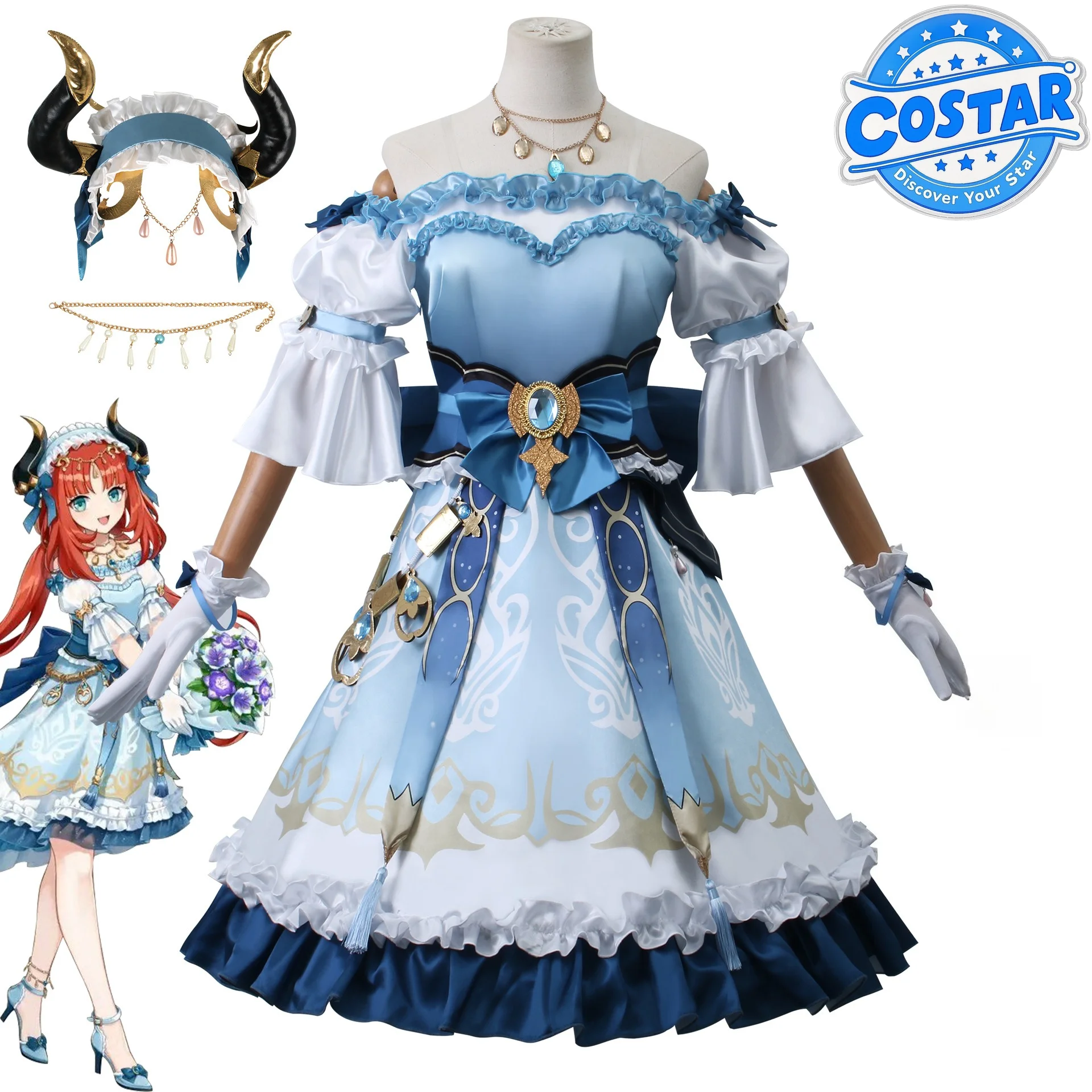 Genshin Impact Nilou Косплей Костюм Женское Платье Лолиты Игра Аниме Платье Хэллоуин Наряд Вечерние Фестивальные Костюмы Индивидуальные
Genshin Impact Nilou Косплей Костюм Женское Платье Лолиты Игра Аниме Платье Хэллоуин Наряд Вечерние Фестивальные Костюмы Индивидуальные