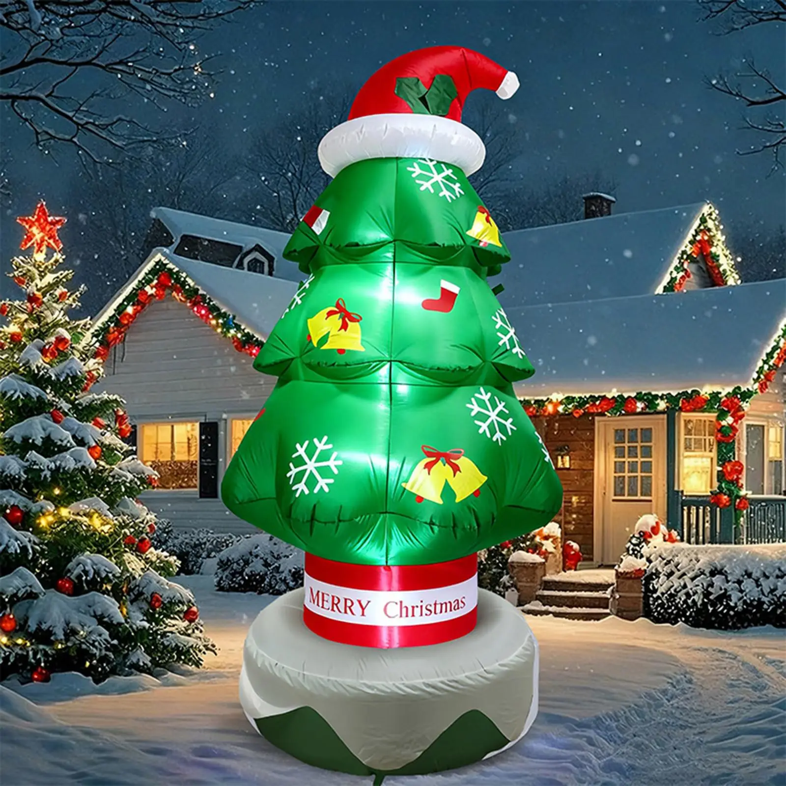Outdoor Inflatable Christmas Tree LED Yard Decoration Weatherproof Luminous Prop for Holiday Patio Display
Outdoor Inflatable Christmas Tree LED Yard Decoration Weatherproof Luminous Prop for Holiday Patio Display