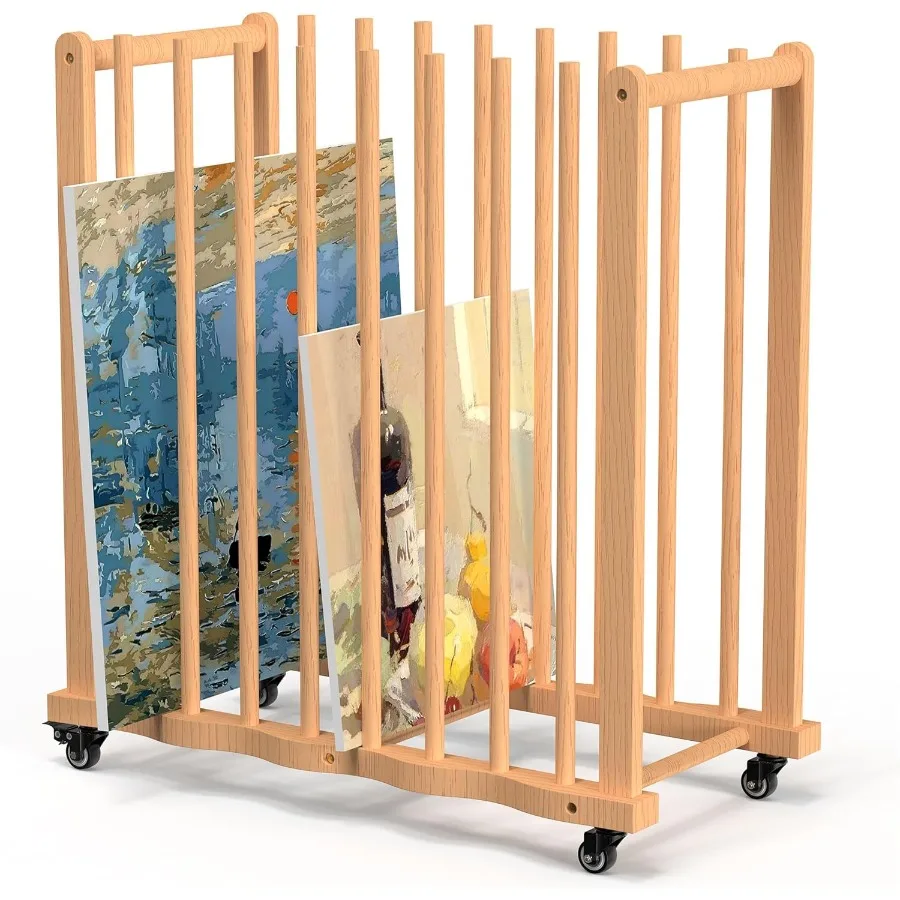 Стеллаж для хранения произведений искусства с двойными ручками и колесами. Деревянная холщовая подставка для хранения из бука. Сушилка для произведения искусства с регулируемыми прорезями для дракона.
Стеллаж для хранения произведений искусства с двойными ручками и колесами. Деревянная холщовая подставка для хранения из бука. Сушилка для произведения искусства с регулируемыми прорезями для дракона.