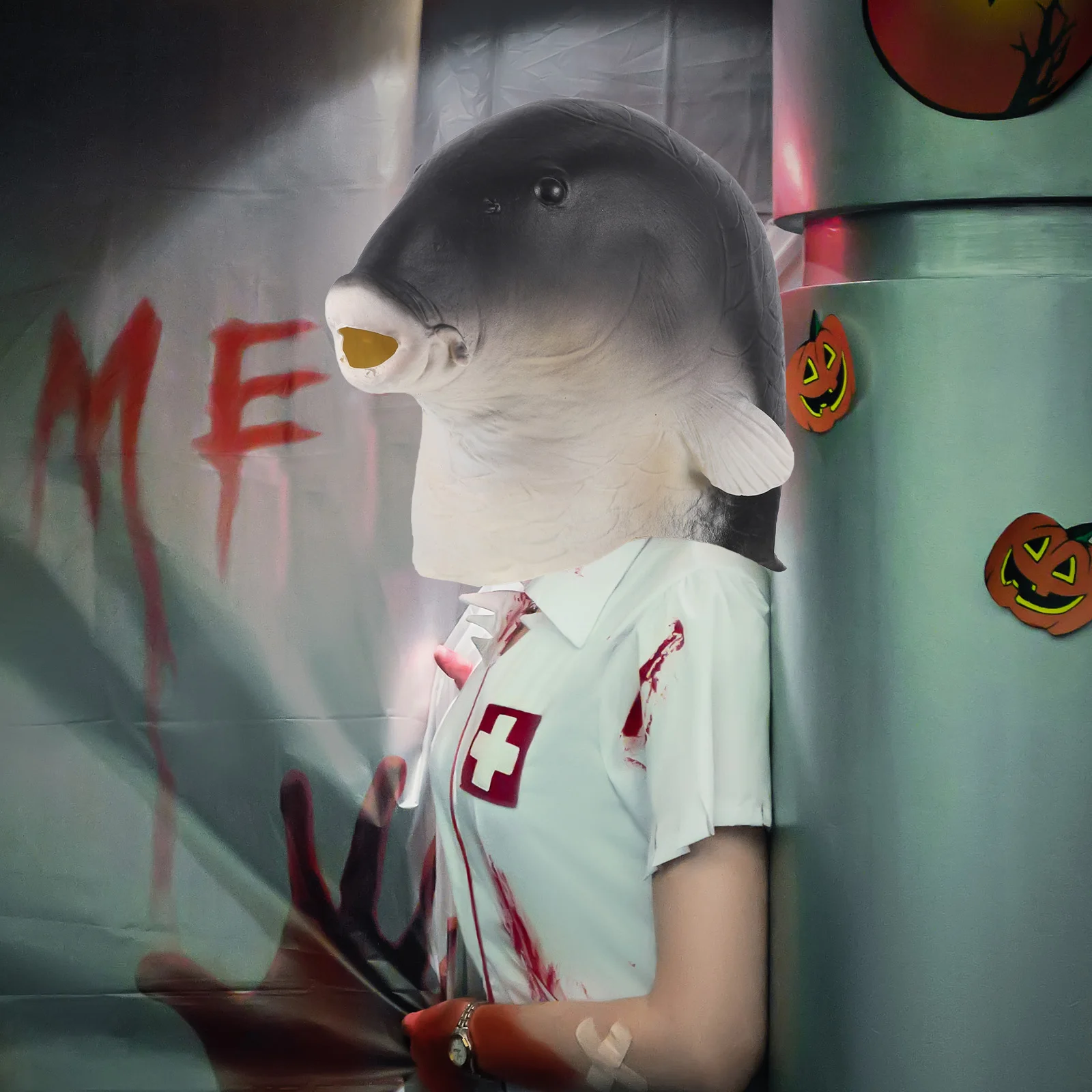 Lightweight Carp Headgear Realistic mask for Halloween Party Carnival Cosplay Photo Prop Comfortable Wear All Day Long
Lightweight Carp Headgear Realistic mask for Halloween Party Carnival Cosplay Photo Prop Comfortable Wear All Day Long