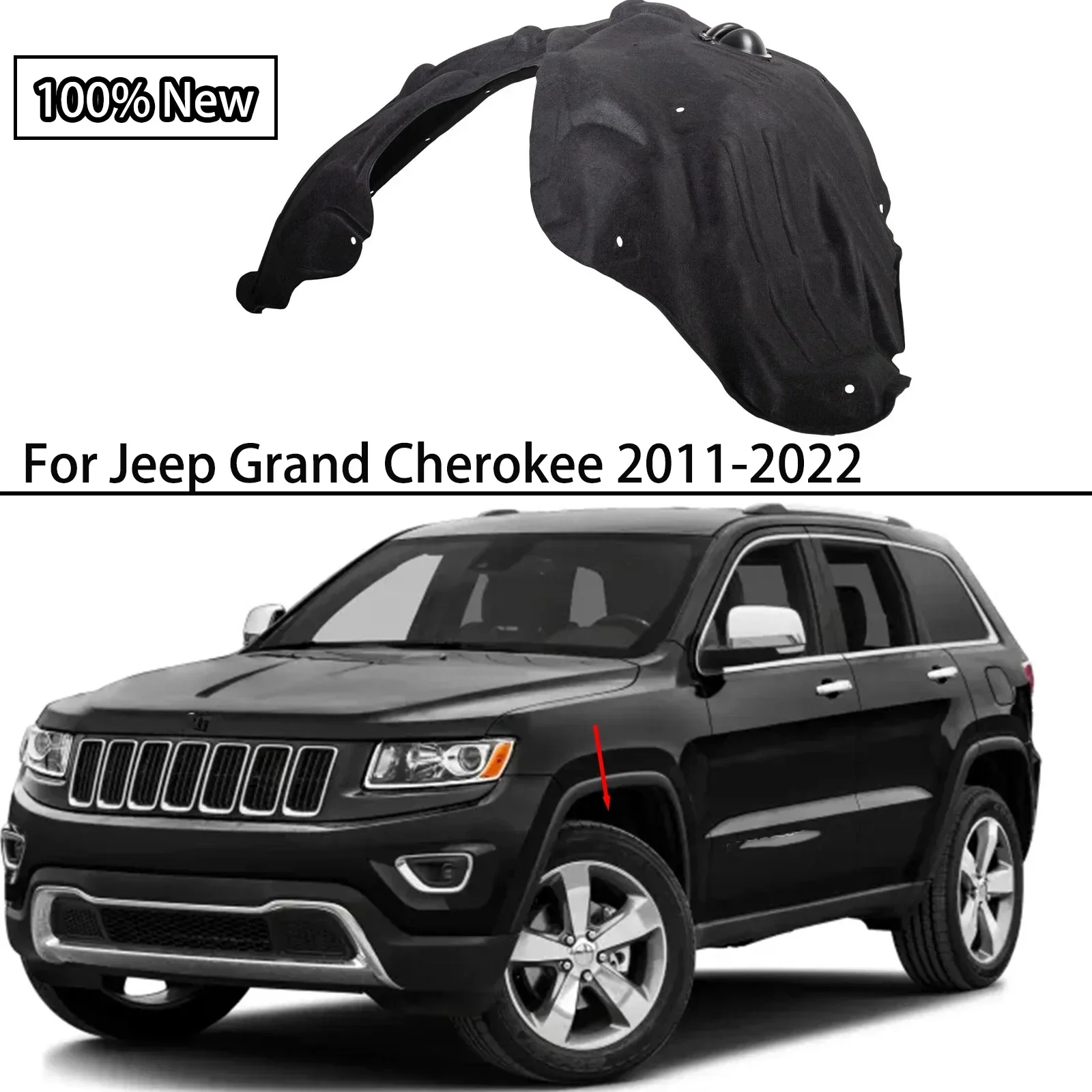 Переднее и заднее крыло с подкладкой, брызговик, брызговик для Jeep Grand Cherokee 2011-2022, звукоизоляционная подкладка 55079293 АЛ 55079292 АГ
Переднее и заднее крыло с подкладкой, брызговик, брызговик для Jeep Grand Cherokee 2011-2022, звукоизоляционная подкладка 55079293 АЛ 55079292 АГ
