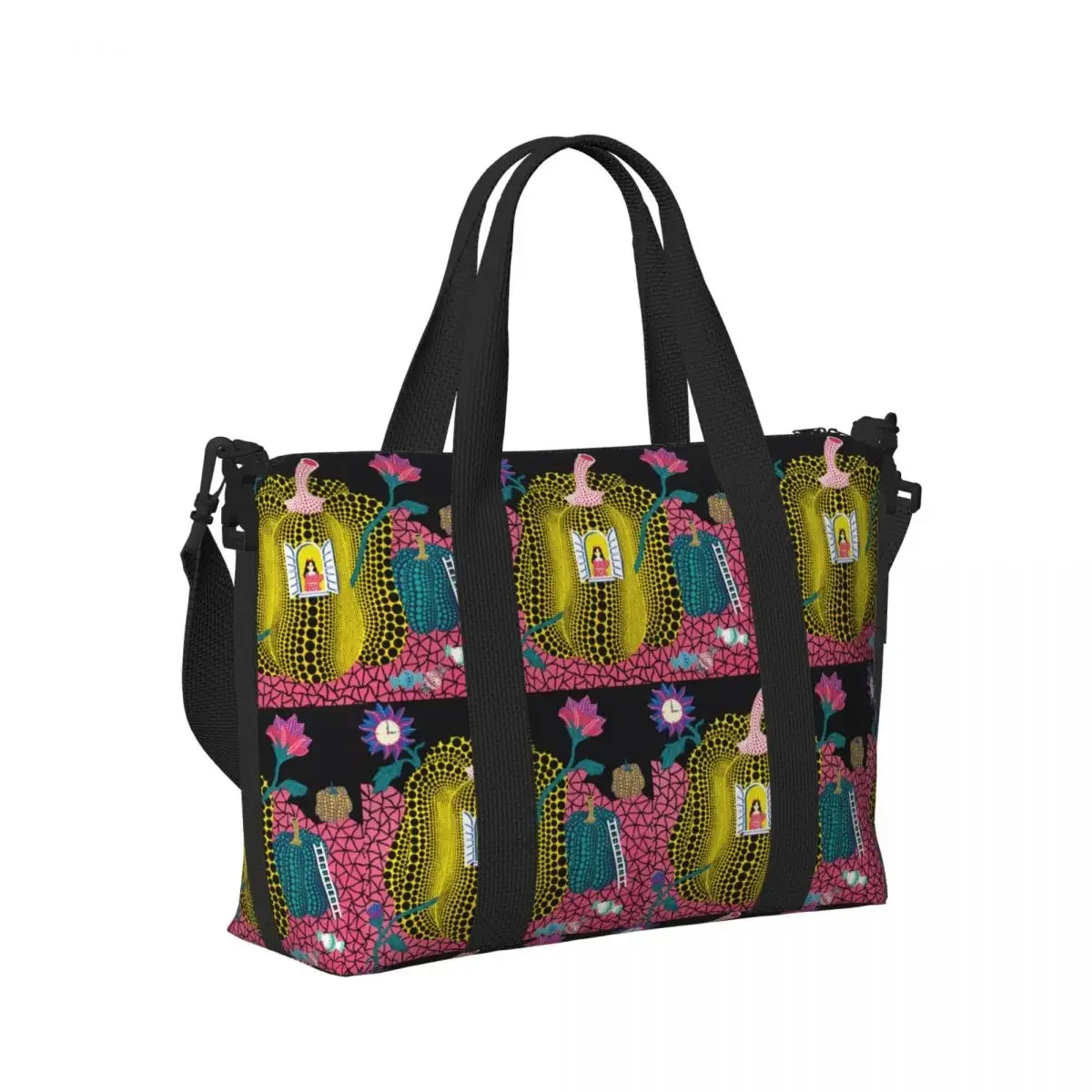 Yayoi Kusama Polka Pumpkin Beach Travel Bag Large Capacity Tote Bags for Gym Yoga Women Shopping Duffle Shoulder Bag
Yayoi Kusama Polka Pumpkin Beach Travel Bag Large Capacity Tote Bags for Gym Yoga Women Shopping Duffle Shoulder Bag