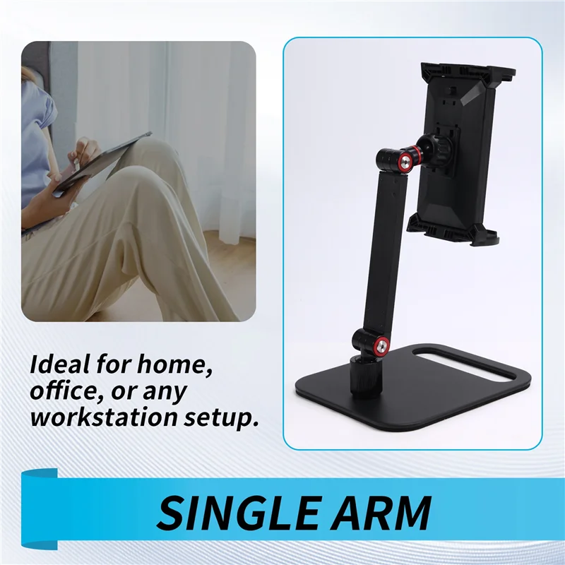 Practical-Adjustable Portable Monitor Stand 360° Swivel Bracket Tablet Holder Compatible With Tablet Desktop Clamp Stand
Practical-Adjustable Portable Monitor Stand 360° Swivel Bracket Tablet Holder Compatible With Tablet Desktop Clamp Stand