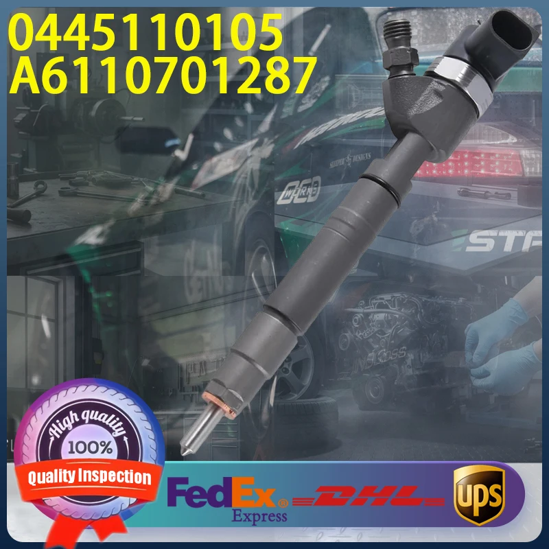 0445110105 A6110701287 Common Rail Injector for Mercedes-Benz Vito 108 110 Sprinter 216 416 V200 V220 2.2 2.7CDI OM611 Engine 
0445110105 A6110701287 Common Rail Injector for Mercedes-Benz Vito 108 110 Sprinter 216 416 V200 V220 2.2 2.7CDI OM611 Engine