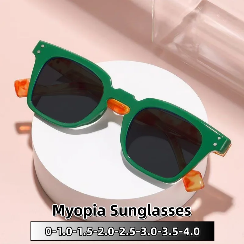 Women's Comfortable and Trendy Myopia Glasses Men's Square Minimalist Versatile Ultraviolet-proof Sunglasses 0 To -4.0
Women's Comfortable and Trendy Myopia Glasses Men's Square Minimalist Versatile Ultraviolet-proof Sunglasses 0 To -4.0