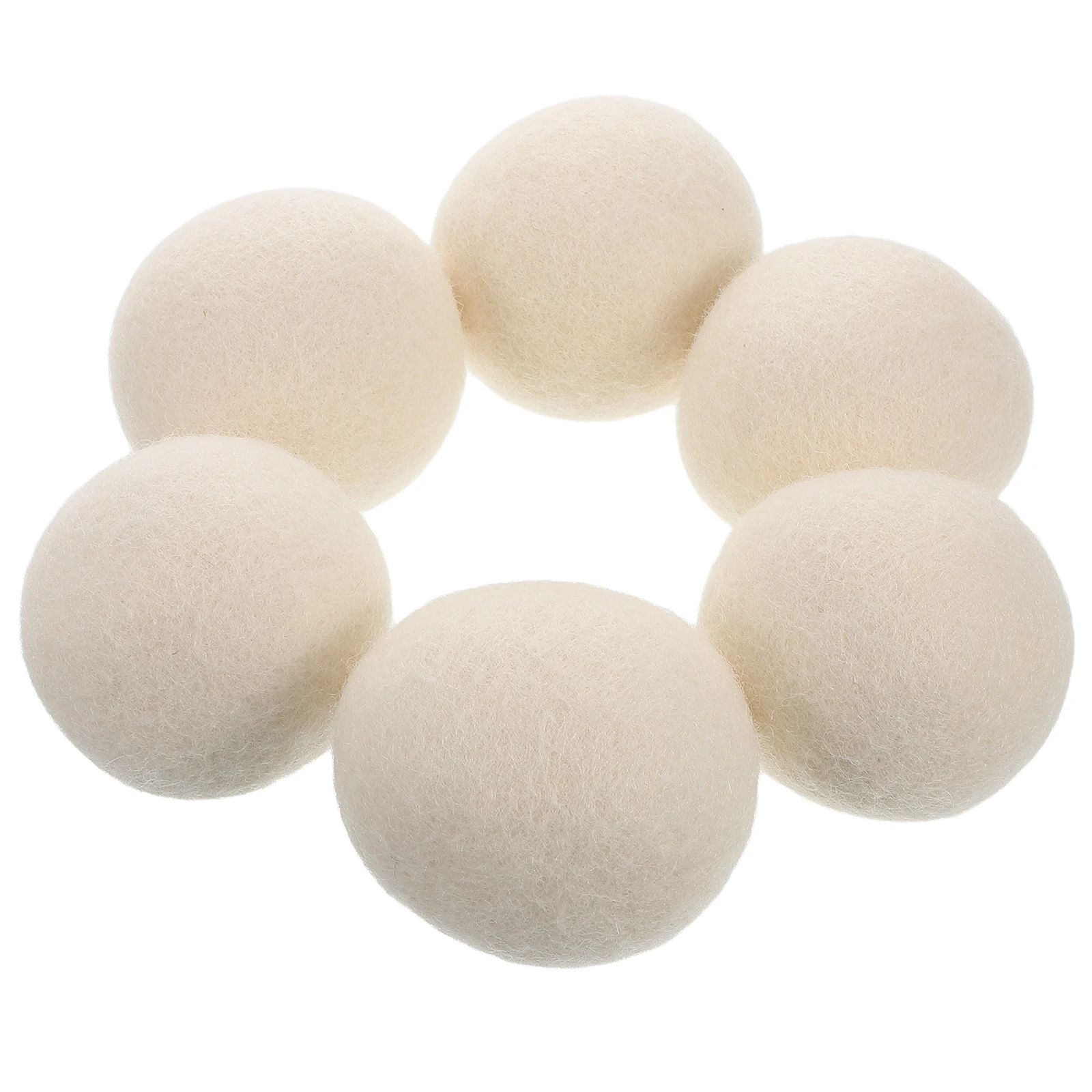 6 pcs White Wool Anti Static Prevent Tangling Fabric Softener Laundry Accessories Washing Machine Drying Balls Home
6 pcs White Wool Anti Static Prevent Tangling Fabric Softener Laundry Accessories Washing Machine Drying Balls Home