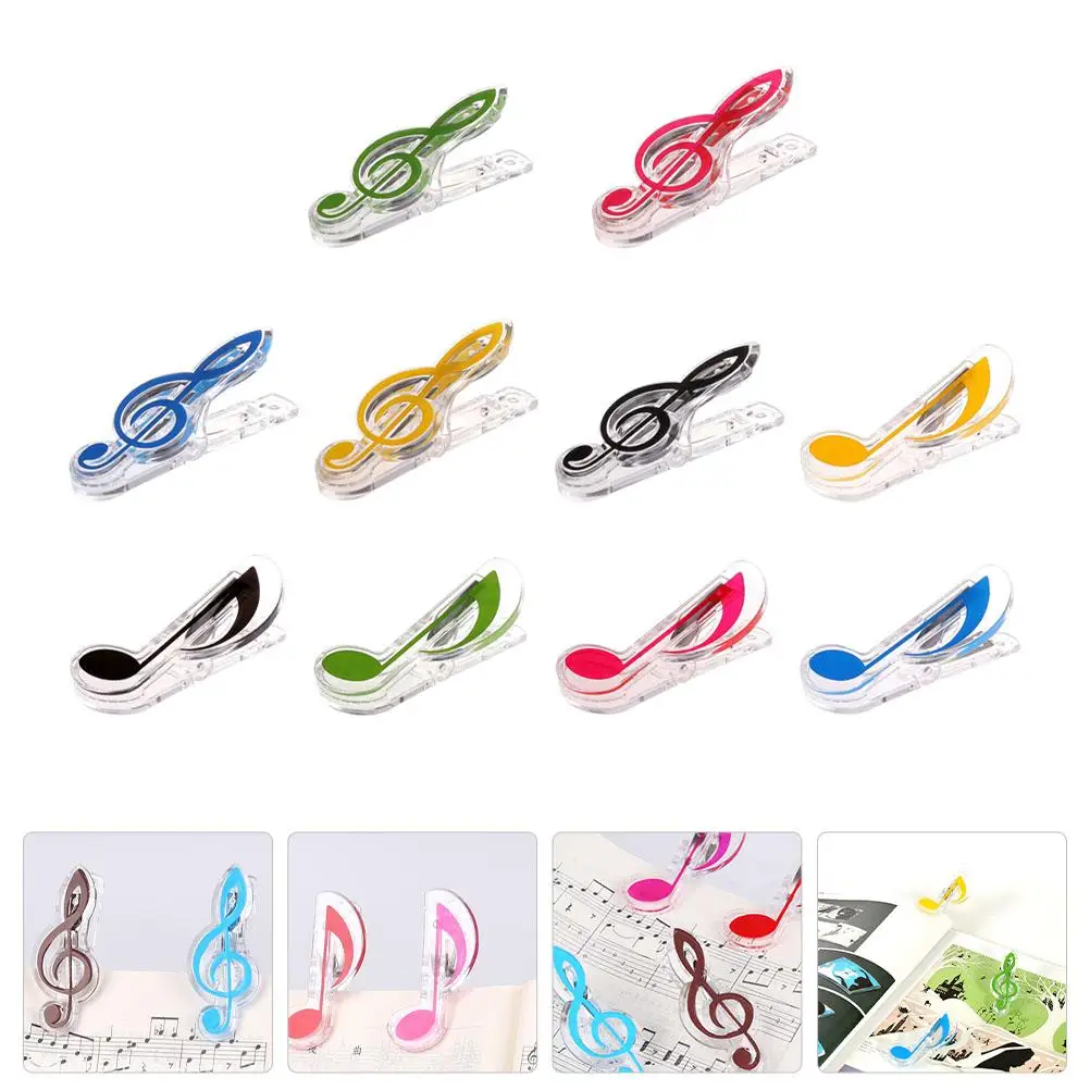 10 Pcs Music Note Clips Sheet Music Holders Piano Score Clamps Red Blue Green Yellow Black Plastic Lightweight Portable Gifts
10 Pcs Music Note Clips Sheet Music Holders Piano Score Clamps Red Blue Green Yellow Black Plastic Lightweight Portable Gifts