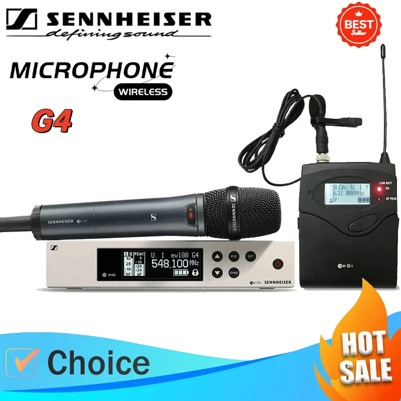 Беспроводной микрофон SENNHEISER EW100G4 2026 года, профессиональный, для конференций, выступлений и систем гида
Беспроводной микрофон SENNHEISER EW100G4 2026 года, профессиональный, для конференций, выступлений и систем гида