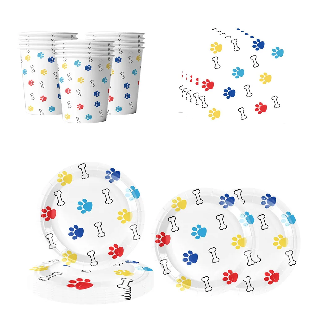 10Guests Pet Paw Print Disposable Tableware Dog Paw Bone Plates Tablecover Pet Dog Theme Haooy Birthday Party Decor Kid Boy Girl
10Guests Pet Paw Print Disposable Tableware Dog Paw Bone Plates Tablecover Pet Dog Theme Haooy Birthday Party Decor Kid Boy Girl