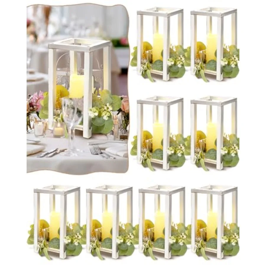 16 Pcs Wooden Wedding Lantern Centerpiece Includes 8 Rustic Wooden Lantern Centerpiece and 8 Flameless Candle Holder for Farmho
16 Pcs Wooden Wedding Lantern Centerpiece Includes 8 Rustic Wooden Lantern Centerpiece and 8 Flameless Candle Holder for Farmho