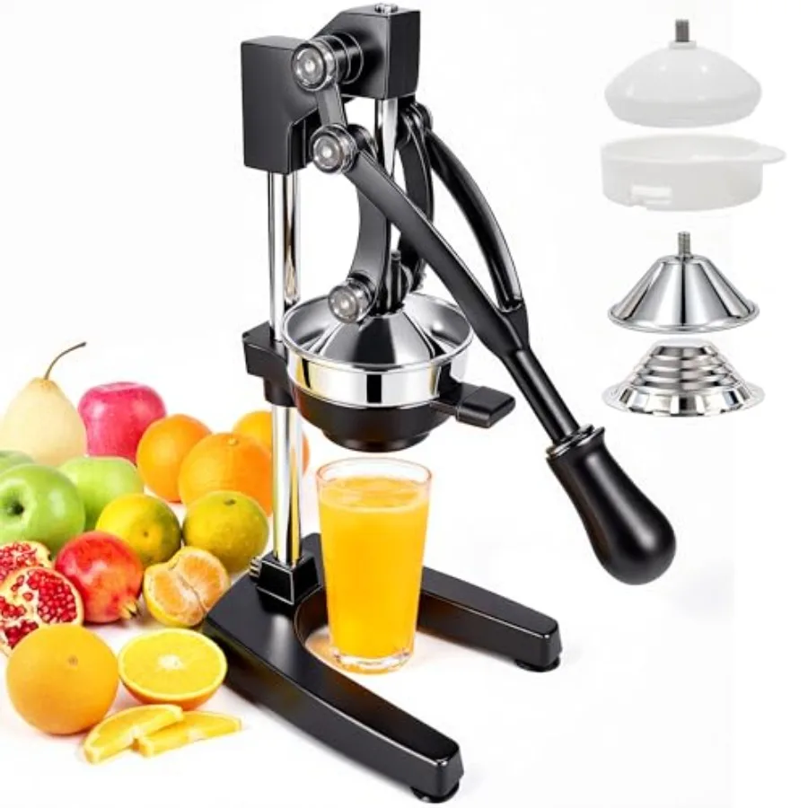 Manual Juicer Hand Press 304 Stainless Steel Citrus Juicer for Orange Lemon Pomegranate 19" Extra Tall Heavy Duty Juice Press w
Manual Juicer Hand Press 304 Stainless Steel Citrus Juicer for Orange Lemon Pomegranate 19" Extra Tall Heavy Duty Juice Press w