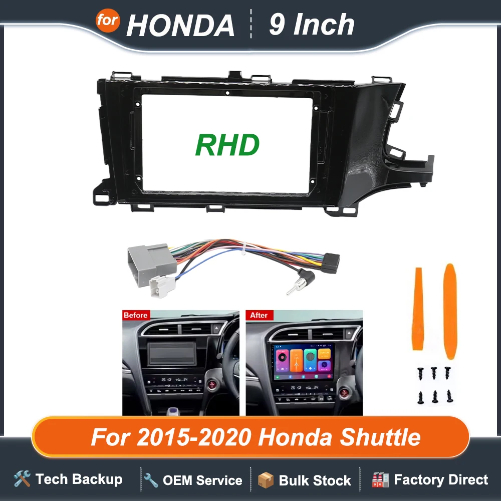 9inch Car Interior stereo radio For 2015-2020 Honda Shuttle RHD UV Black Android frame Kit Center fascia cable panel adapter CD
9inch Car Interior stereo radio For 2015-2020 Honda Shuttle RHD UV Black Android frame Kit Center fascia cable panel adapter CD