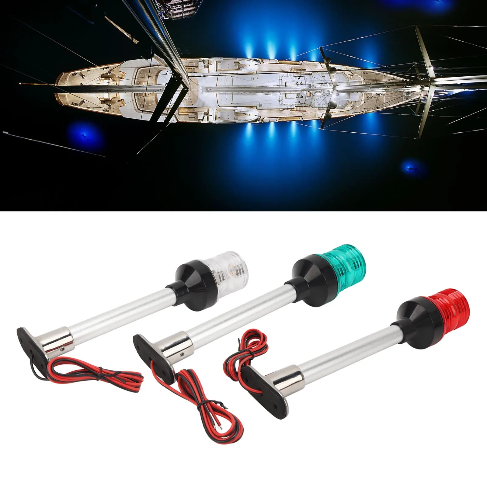 Светодиодный навигационный фонарь для лодок, нержавеющая сталь, крепление на носовой мачте, высота 10 дюймов, рассеиватель из поликарбоната, для морских судов и яхт
Светодиодный навигационный фонарь для лодок, нержавеющая сталь, крепление на носовой мачте, высота 10 дюймов, рассеиватель из поликарбоната, для морских судов и яхт