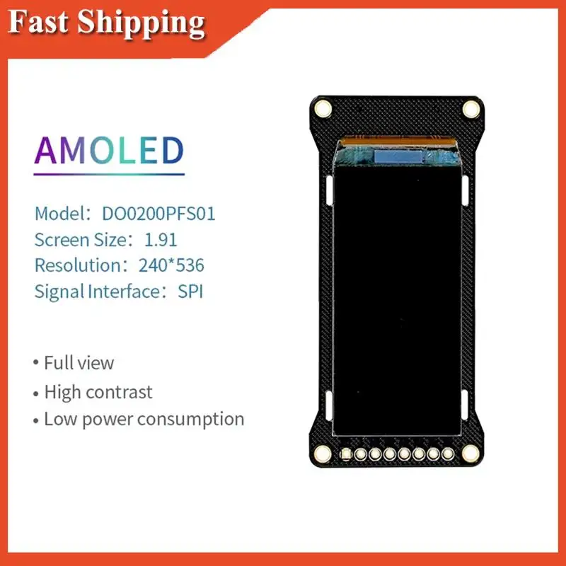 Эффективный ЖК-модуль AMOLED STM32 ESP32 на заказ 1,91 дюйма 240X536 — в комплекте со схемой схемы LVGL DO0200PFS01
Эффективный ЖК-модуль AMOLED STM32 ESP32 на заказ 1,91 дюйма 240X536 — в комплекте со схемой схемы LVGL DO0200PFS01