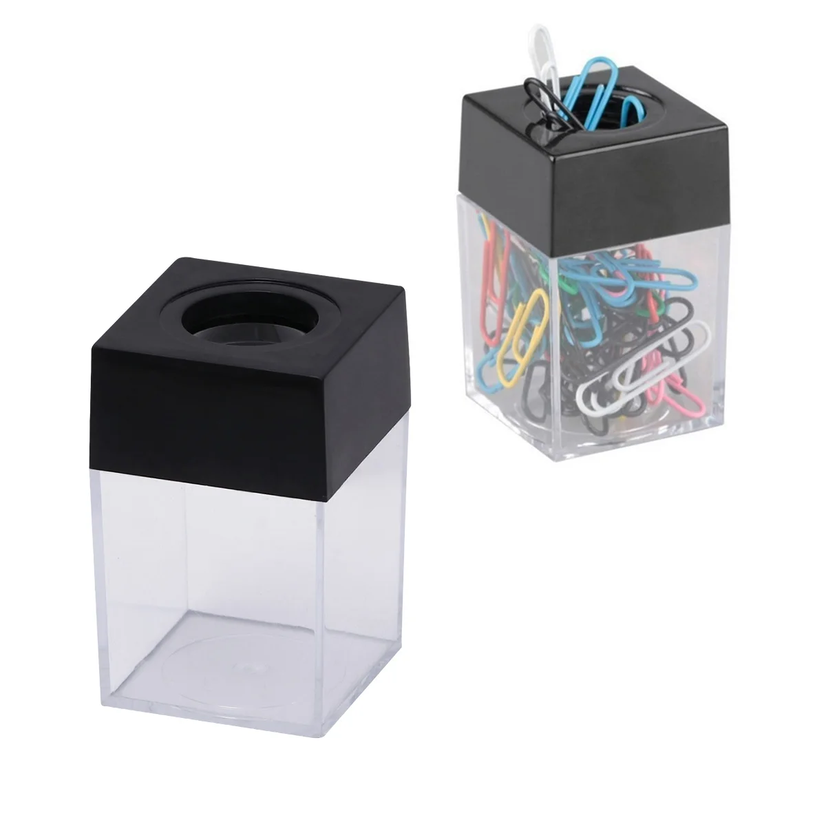 Magnetic Paper Portable Paper Clip Holder Storage Case Organizer for Desk Large Capacity Hold Clips Pins Rubber Bands Black
Magnetic Paper Portable Paper Clip Holder Storage Case Organizer for Desk Large Capacity Hold Clips Pins Rubber Bands Black