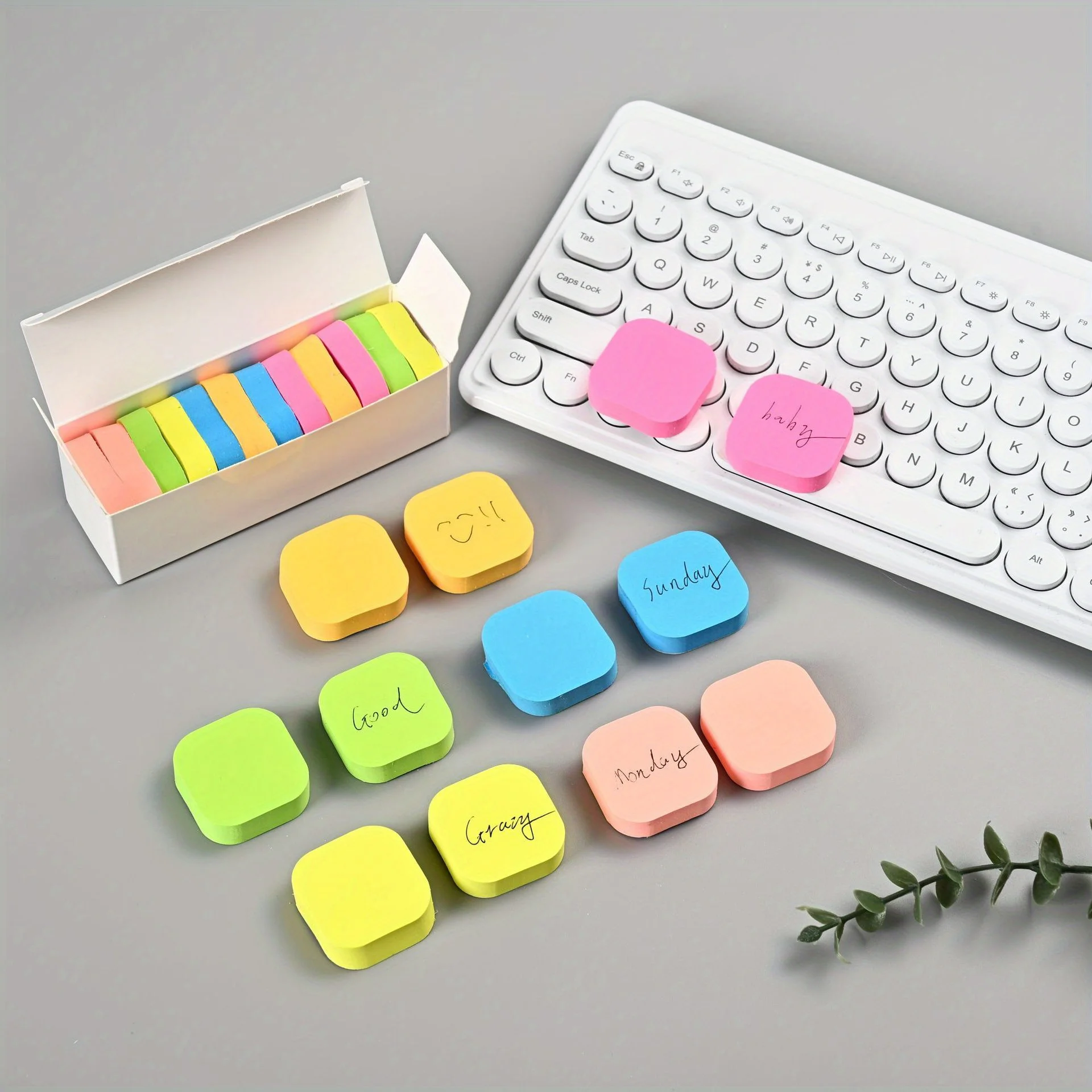 600/12000pcs 6 Colors Cute Square Round Sticky Notes | Rounded Corners, Anti-Curl Design, Index Cards Labels, Markers Paper
600/12000pcs 6 Colors Cute Square Round Sticky Notes | Rounded Corners, Anti-Curl Design, Index Cards Labels, Markers Paper