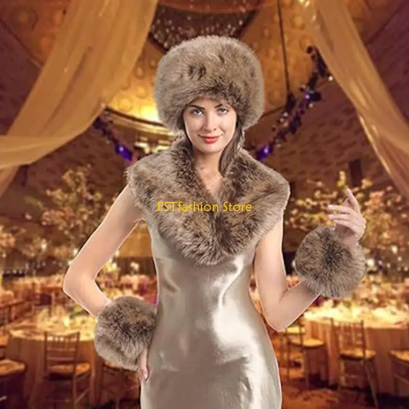 Y5GC Comfortable Artificial Furs Neck Wrap Scarf Fashion Costume Collar Shrug For Outdoor Activities Compact Travel
Y5GC Comfortable Artificial Furs Neck Wrap Scarf Fashion Costume Collar Shrug For Outdoor Activities Compact Travel