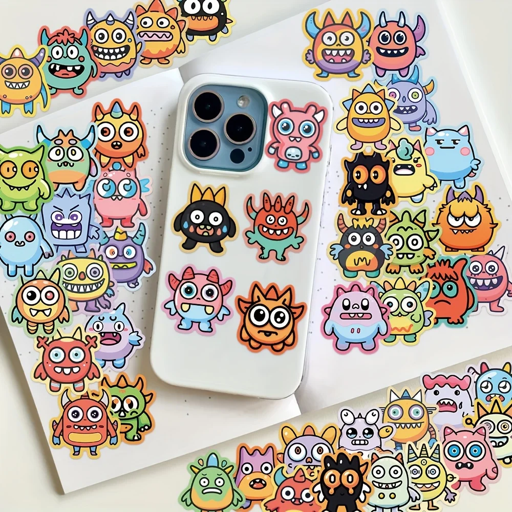 50 cute little monster cartoon creative stickers, suitable for skateboard, guitar, luggage, refrigerator decoration
50 cute little monster cartoon creative stickers, suitable for skateboard, guitar, luggage, refrigerator decoration