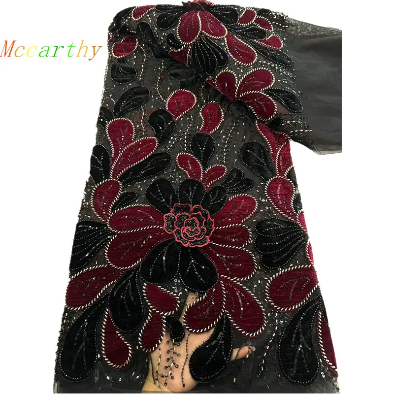 African Luxury Sequins Velvet Lace Fabric 2026 High Quality Nigerian Embroidery French Lace Fabric For Woman Sewing 5 Yards
African Luxury Sequins Velvet Lace Fabric 2026 High Quality Nigerian Embroidery French Lace Fabric For Woman Sewing 5 Yards