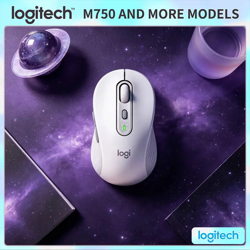 M750 Signature Mouse - 90% Click Noise Reduction, Comfort Soft Thumb Rest, 24-Month Battery, Lightweight Portable Travel Ready
M750 Signature Mouse - 90% Click Noise Reduction, Comfort Soft Thumb Rest, 24-Month Battery, Lightweight Portable Travel Ready