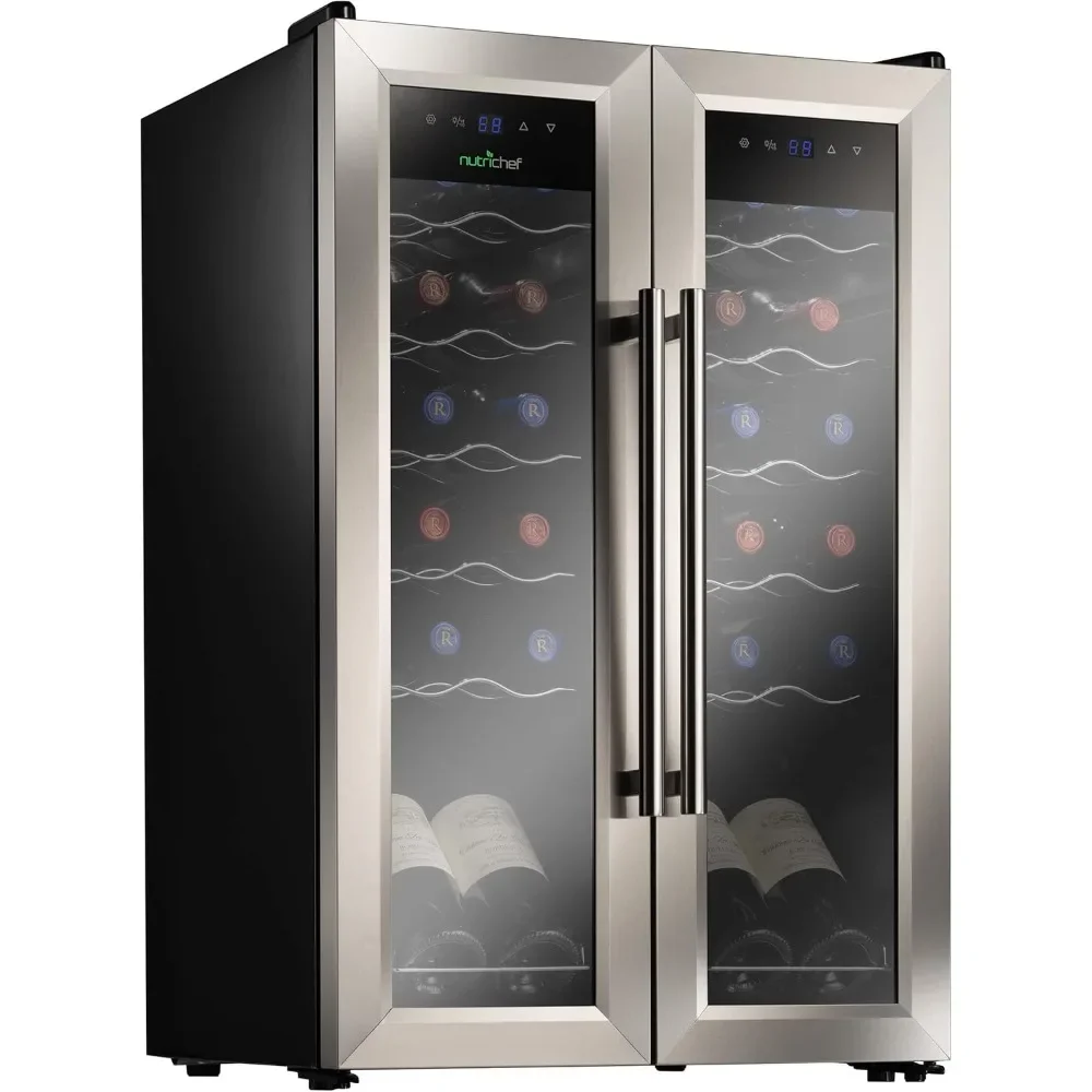Bar Cabinet ,24 Cellar Cooler for White and Red Wines Chiller, 24 Bottle Dual Zone-Stainless Steel,Bar Furniture
Bar Cabinet ,24 Cellar Cooler for White and Red Wines Chiller, 24 Bottle Dual Zone-Stainless Steel,Bar Furniture
