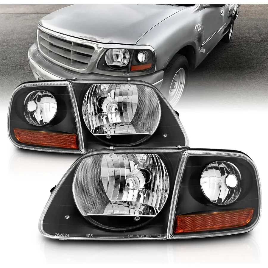 Для Ford F150 F-150 Harley Lightning 1997-2003 годов, 4 шт., галогенные фары, комплект угловых парковочных фонарей в сборе - водитель и пассажирский S
Для Ford F150 F-150 Harley Lightning 1997-2003 годов, 4 шт., галогенные фары, комплект угловых парковочных фонарей в сборе - водитель и пассажирский S