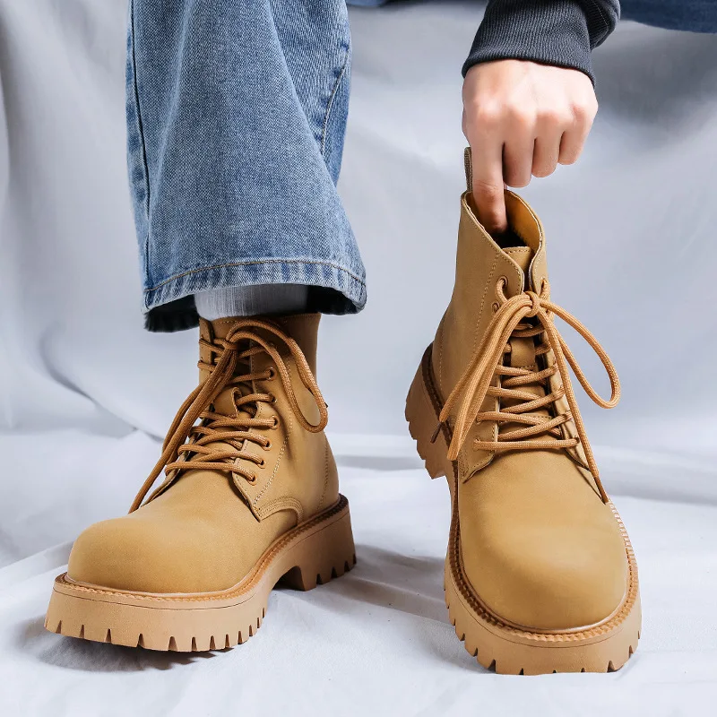mens fashion genuine leather boots lace-up platform shoes cowboy ankle boot street style handsome outdoors desert botas hombre
mens fashion genuine leather boots lace-up platform shoes cowboy ankle boot street style handsome outdoors desert botas hombre