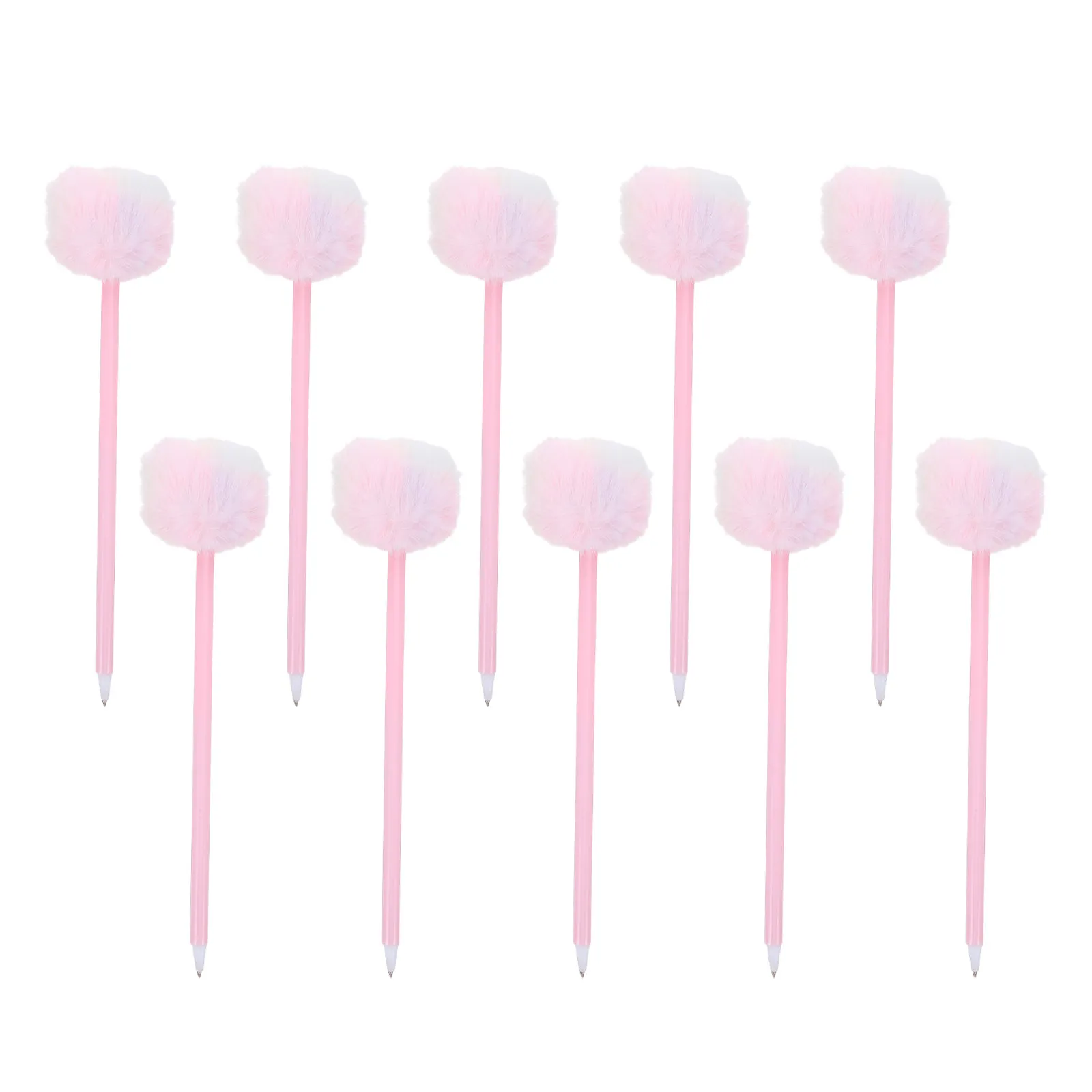 10Pcs Bright Color Pompom Ballpoint Pen Smooth Gel Ink Writing Pens for Kawaii Stationery School Signature Set
10Pcs Bright Color Pompom Ballpoint Pen Smooth Gel Ink Writing Pens for Kawaii Stationery School Signature Set