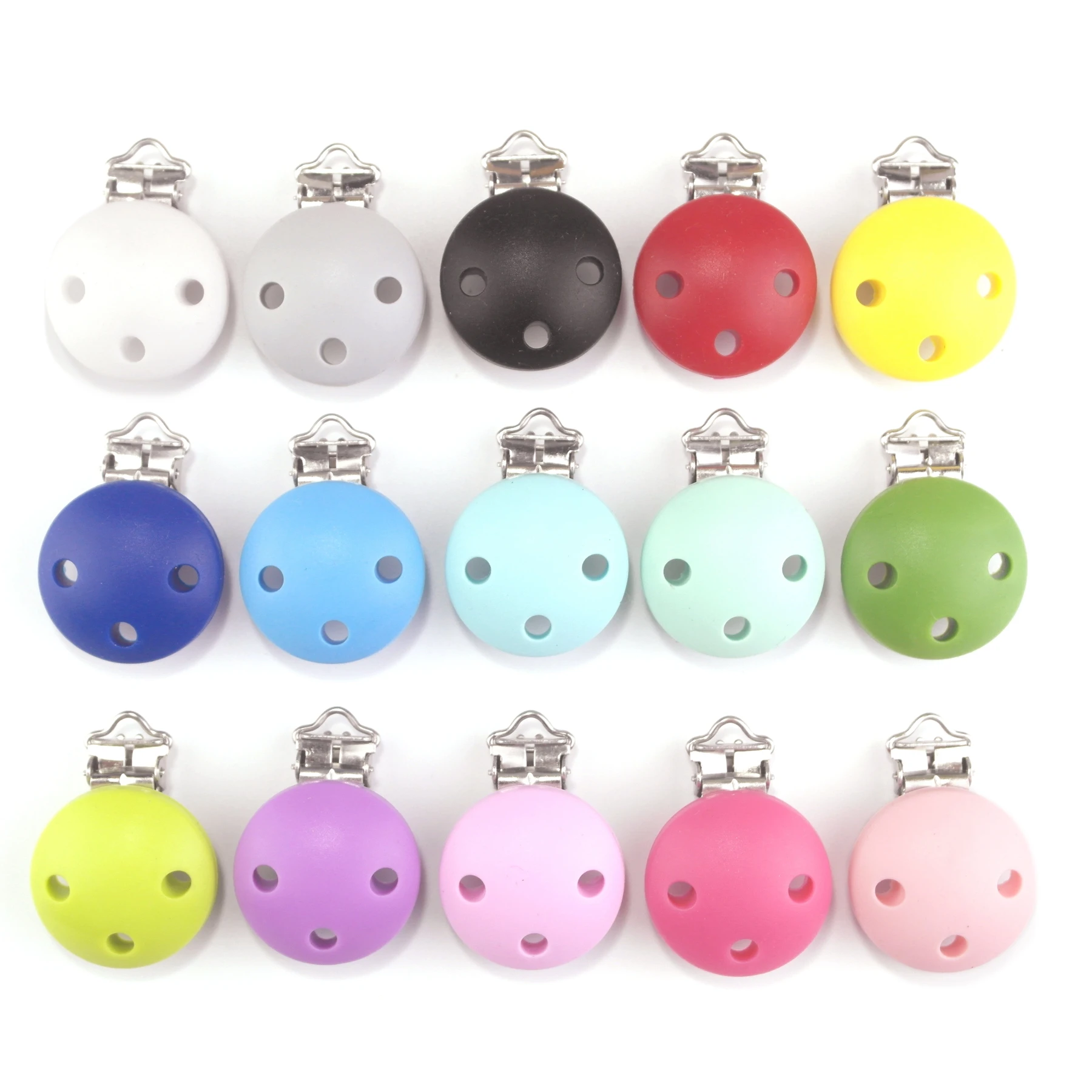 Sutoyuen 10Pcs Baby Teether Clips Crown Round Silicone BPA Free DIY Pacifier Dummy Holder Chain - Teething Toys Gift for Babies
Sutoyuen 10Pcs Baby Teether Clips Crown Round Silicone BPA Free DIY Pacifier Dummy Holder Chain - Teething Toys Gift for Babies