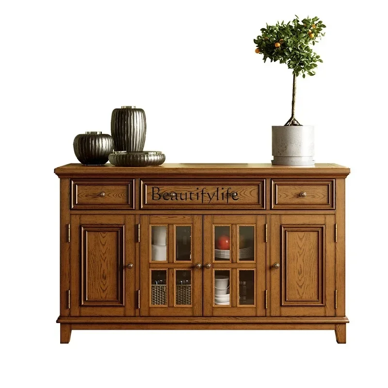 z.American Style Solid Wood Wine Cabinet Integrated Wall-Mounted Retro Storage Low Home Furniture Cupboard
z.American Style Solid Wood Wine Cabinet Integrated Wall-Mounted Retro Storage Low Home Furniture Cupboard