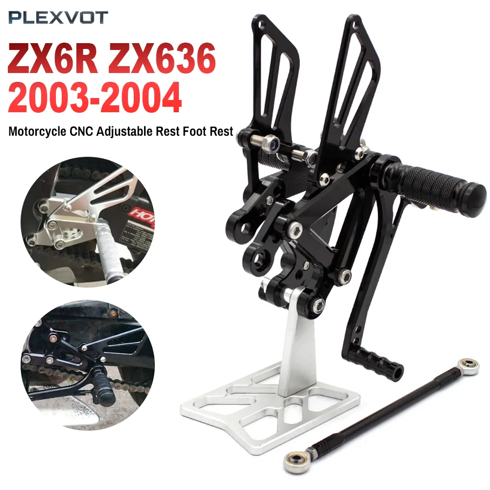 Motorcycle CNC Adjustable Rear Set Rearsets Footrest Foot Rest For Kawasaki Ninja ZX6R ZX636 ZX-6R ZX-636 ZX 6R 636 2003 2004
Motorcycle CNC Adjustable Rear Set Rearsets Footrest Foot Rest For Kawasaki Ninja ZX6R ZX636 ZX-6R ZX-636 ZX 6R 636 2003 2004