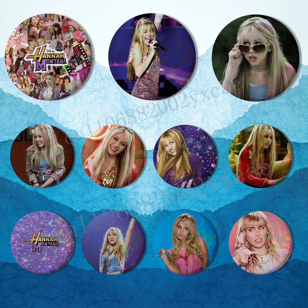 Rebellious M-Miley Cyrus Laser reflective round badges pins bag clothing decorations collectibles gifts for friends
Rebellious M-Miley Cyrus Laser reflective round badges pins bag clothing decorations collectibles gifts for friends