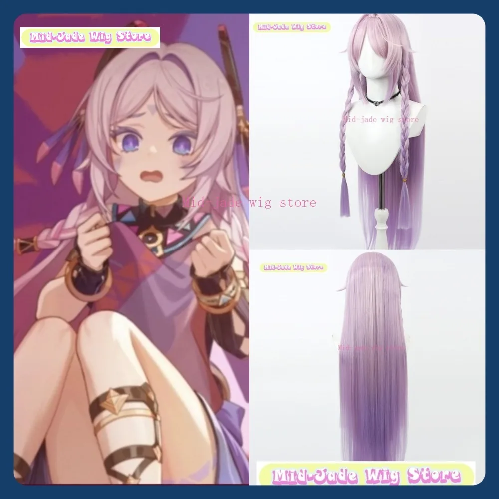 Mid-jade Wig Genshin Impact Xitlalli Natlan Cosplay Wig Anime Game Role-playing Synthetic Hair Halloween Party Costumes Props
Mid-jade Wig Genshin Impact Xitlalli Natlan Cosplay Wig Anime Game Role-playing Synthetic Hair Halloween Party Costumes Props