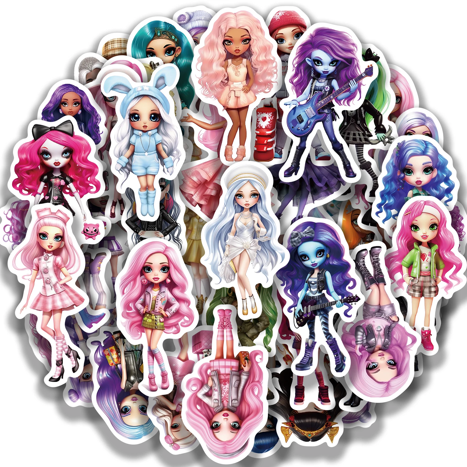 50pcs/pack Kawaii Girl Rainbow Stickers DIY Scrapbooking Decor Photo Album Creative Stationery Collage Materials Stickers
50pcs/pack Kawaii Girl Rainbow Stickers DIY Scrapbooking Decor Photo Album Creative Stationery Collage Materials Stickers