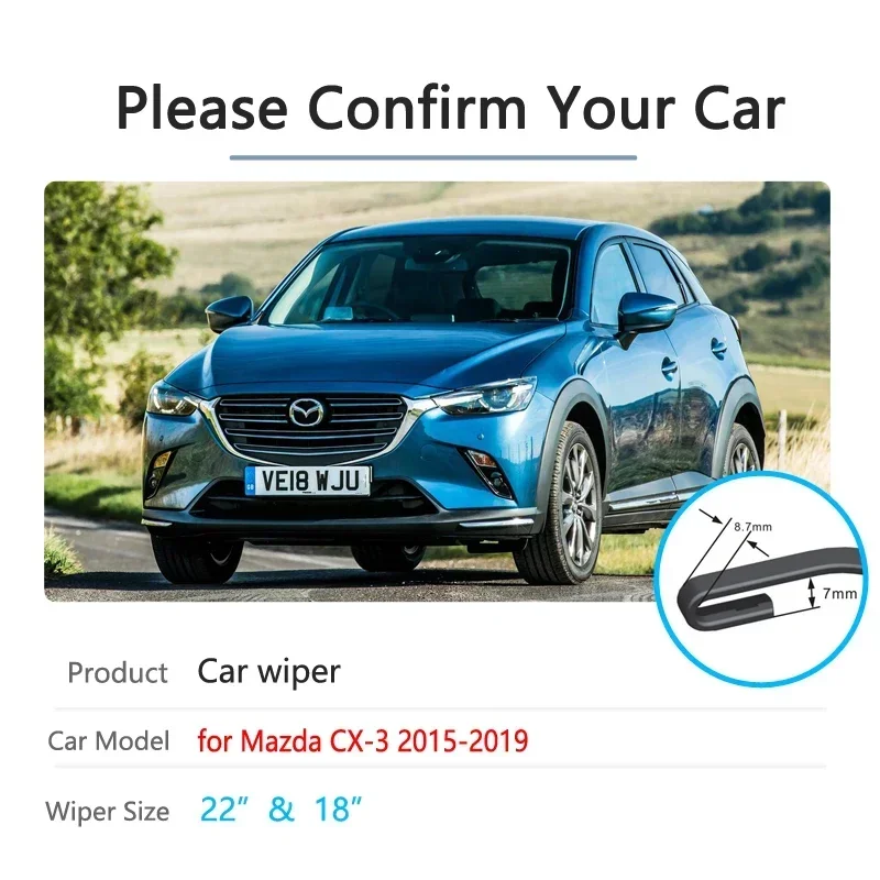 For Mazda CX-3 2015 2016 2017 2018 2019 CX3 CX 3 DK Front Windscreen Windshield Brushes Washer Car Accessories Car Wiper Blades
For Mazda CX-3 2015 2016 2017 2018 2019 CX3 CX 3 DK Front Windscreen Windshield Brushes Washer Car Accessories Car Wiper Blades