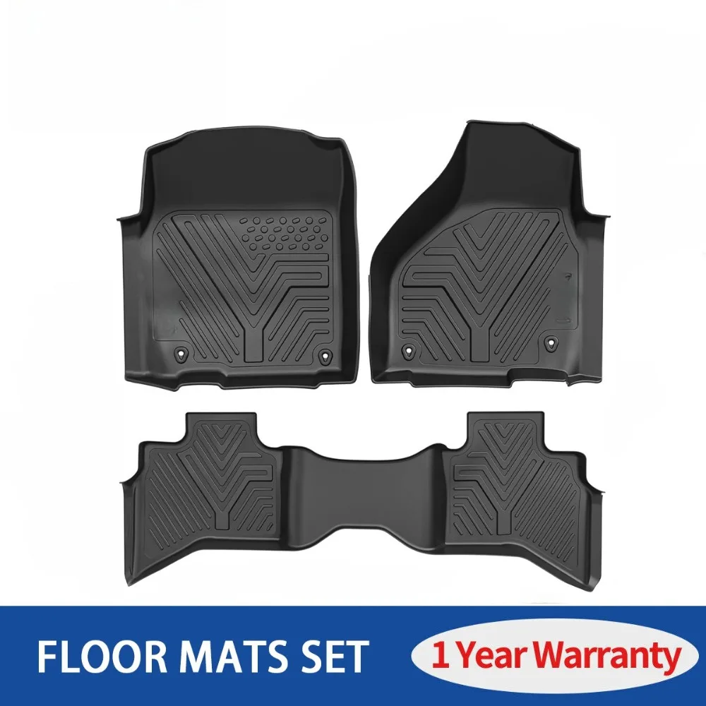 3D Floor Mats for 2012-2018 Dodge Ram 1500 Quad Cab All Weather TPE Floor Liners
3D Floor Mats for 2012-2018 Dodge Ram 1500 Quad Cab All Weather TPE Floor Liners