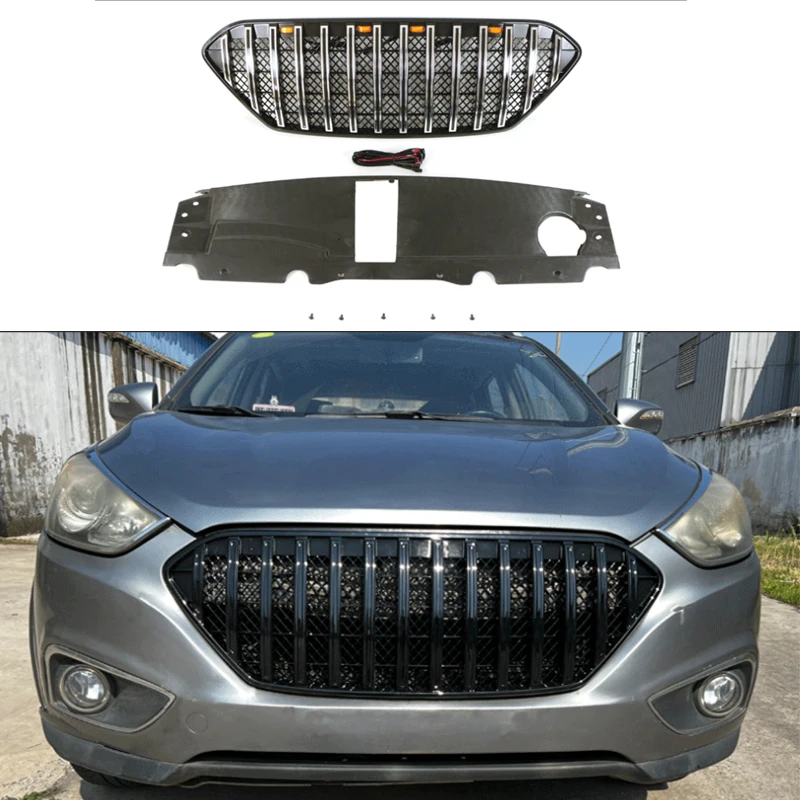 LED ABS Black Chromed Racing Grille For For Hyundai IX35 2010 2011 2012 2013 Front Grills Bumper Mask Mesh Cover
LED ABS Black Chromed Racing Grille For For Hyundai IX35 2010 2011 2012 2013 Front Grills Bumper Mask Mesh Cover