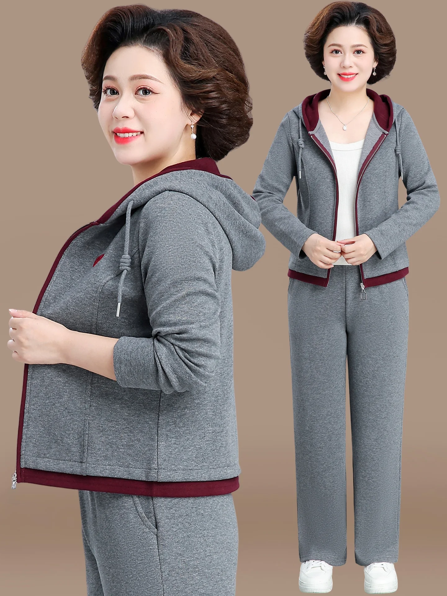 Casual Sportswear Set for orter Women 2025 New Sle Mid-Aged And ly Women's Spring Autumn Outerwear Loose Fit Long Pants
Casual Sportswear Set for orter Women 2025 New Sle Mid-Aged And ly Women's Spring Autumn Outerwear Loose Fit Long Pants