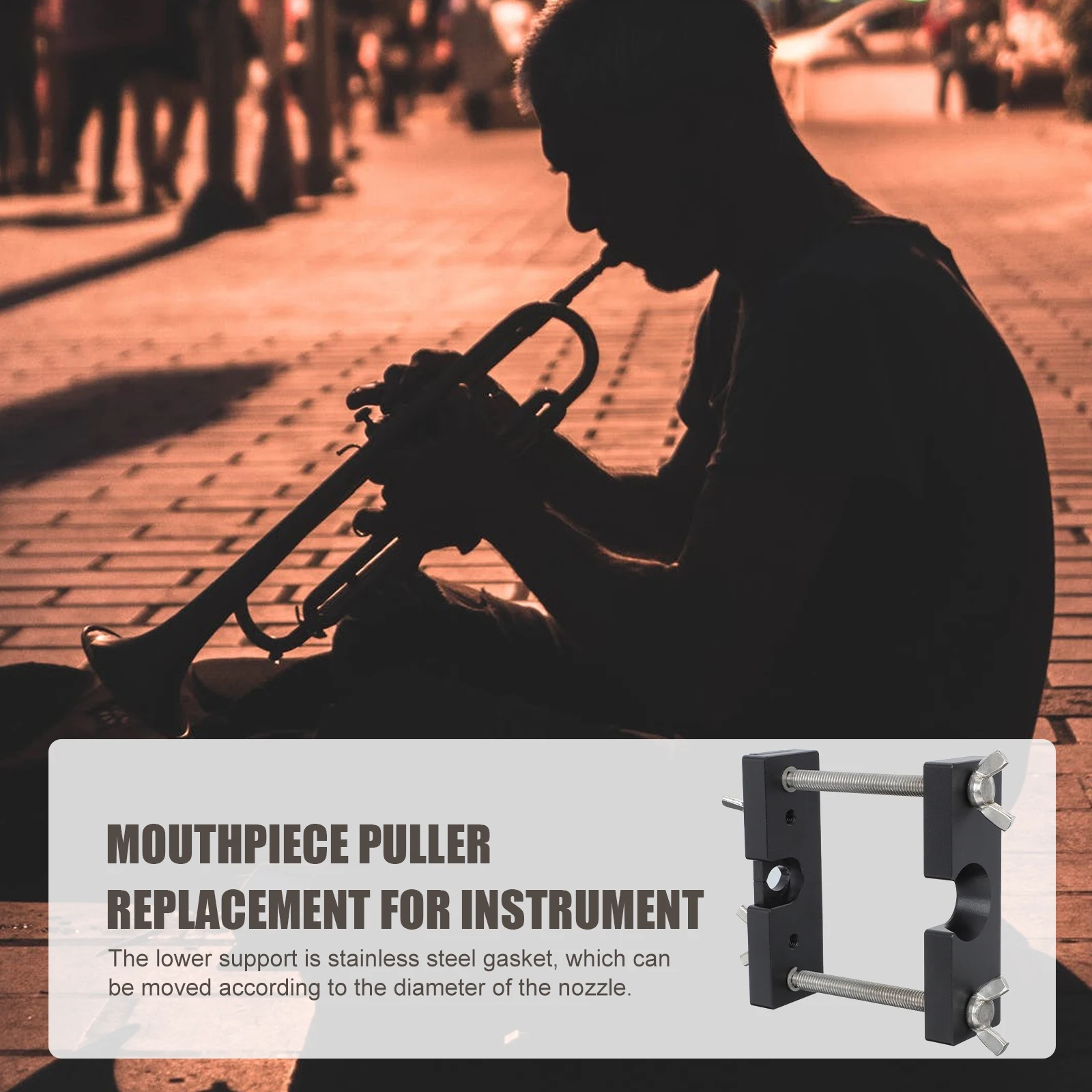 Mouthpiece Puller Accessories for Trombone Trumpet Instrument Remover Adjustable Black Tool Equipment
Mouthpiece Puller Accessories for Trombone Trumpet Instrument Remover Adjustable Black Tool Equipment