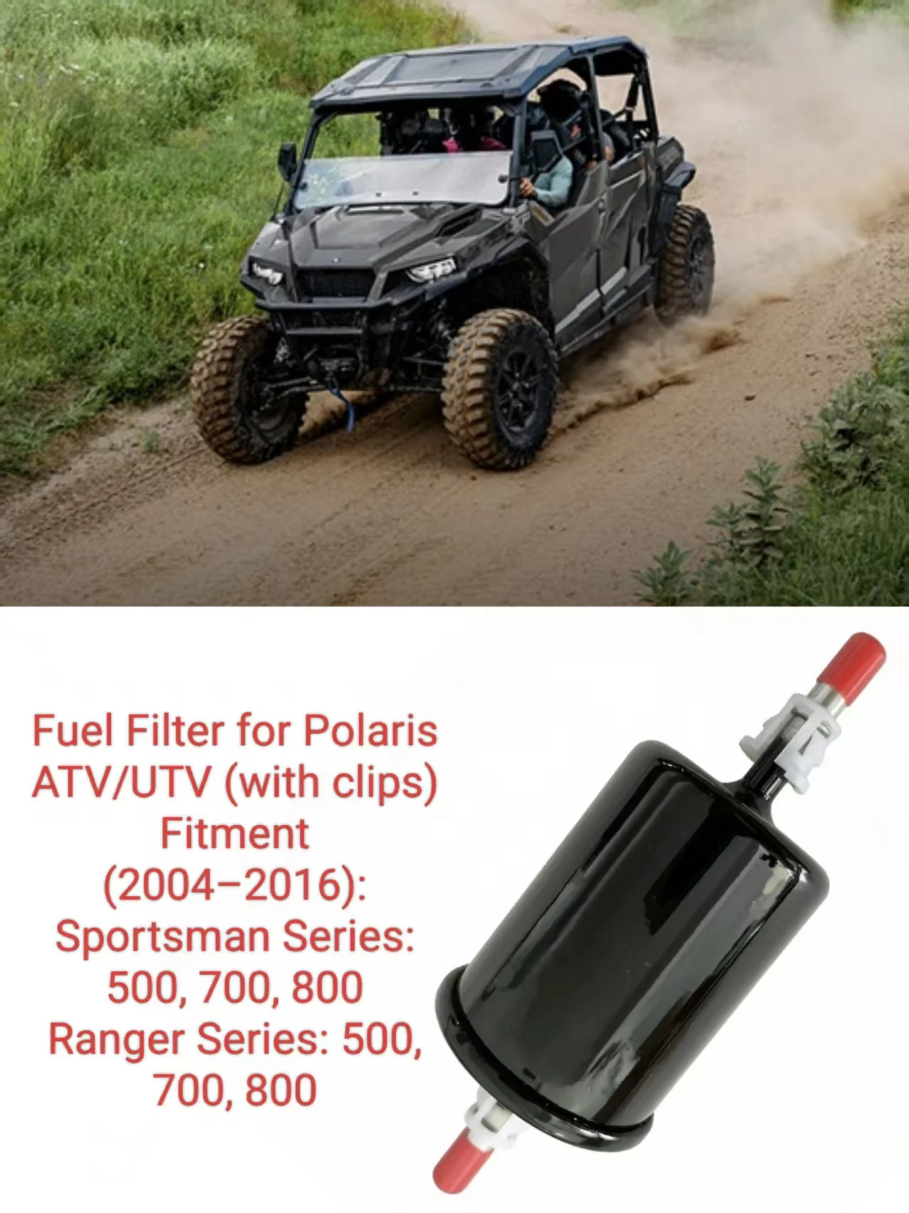2204719 252043 HFP-F110 Fuel Filter with Clips Fits Polaris Sportsman Ranger 500 700 800 2004-2016
2204719 252043 HFP-F110 Fuel Filter with Clips Fits Polaris Sportsman Ranger 500 700 800 2004-2016