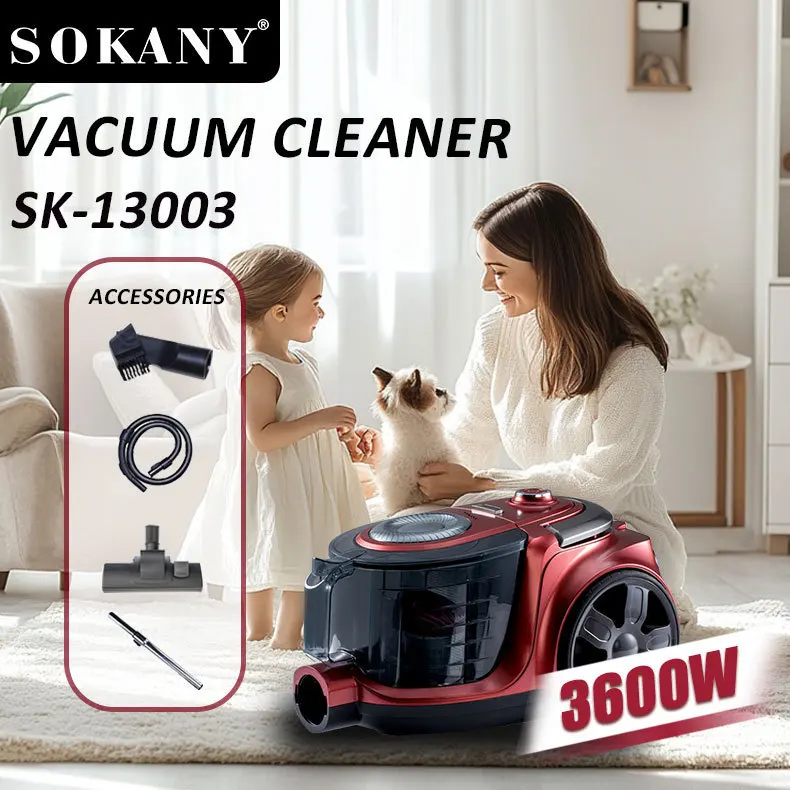 Corded Vacuum Cleaner, 6.5m Cord Length, High-Power 3600W, Suitable for Home Use and Carpet Cleaning
Corded Vacuum Cleaner, 6.5m Cord Length, High-Power 3600W, Suitable for Home Use and Carpet Cleaning