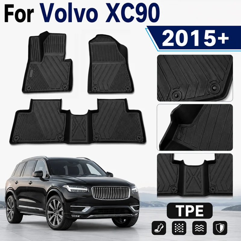 Floor Mat Cargo Liner For Volvo XC90 2015+ TPE Floor Liners Mat Floor Liner Pad Mat Cargo Carpet Mud Car Interior Accessory
Floor Mat Cargo Liner For Volvo XC90 2015+ TPE Floor Liners Mat Floor Liner Pad Mat Cargo Carpet Mud Car Interior Accessory