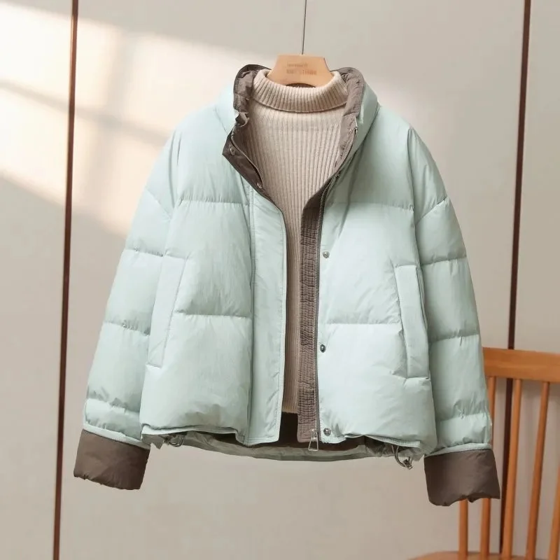 2025 New Women Parkas Winter Jacket Korean Loose Contrast Collar Short Cotton-padded Jacket Padded Cotton Coat Female Outerwear
2025 New Women Parkas Winter Jacket Korean Loose Contrast Collar Short Cotton-padded Jacket Padded Cotton Coat Female Outerwear