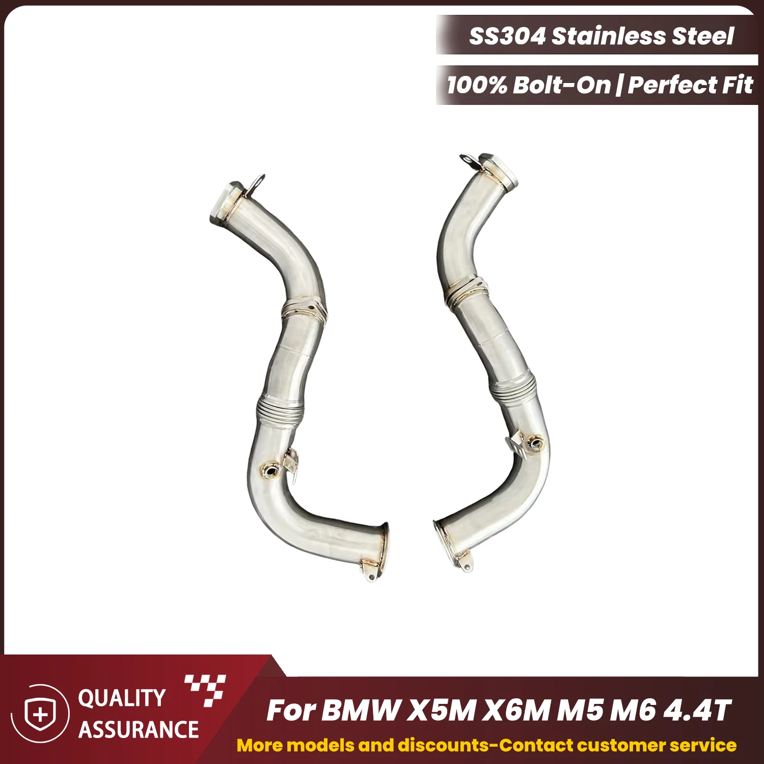 ECCF Sports Downpipe With Heat Shield For BMW X5M X6M M5 M6 4.4T Aggressive Exhaust Sound High Flow Performance Upgrade
ECCF Sports Downpipe With Heat Shield For BMW X5M X6M M5 M6 4.4T Aggressive Exhaust Sound High Flow Performance Upgrade