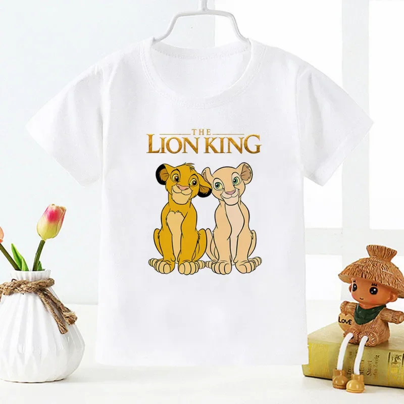The Lion King Simba T Shirt Kids Boys Clothes White Short Sleev T-shirts Summer Children Clothing Baby Tops 1-12 Years Old
The Lion King Simba T Shirt Kids Boys Clothes White Short Sleev T-shirts Summer Children Clothing Baby Tops 1-12 Years Old